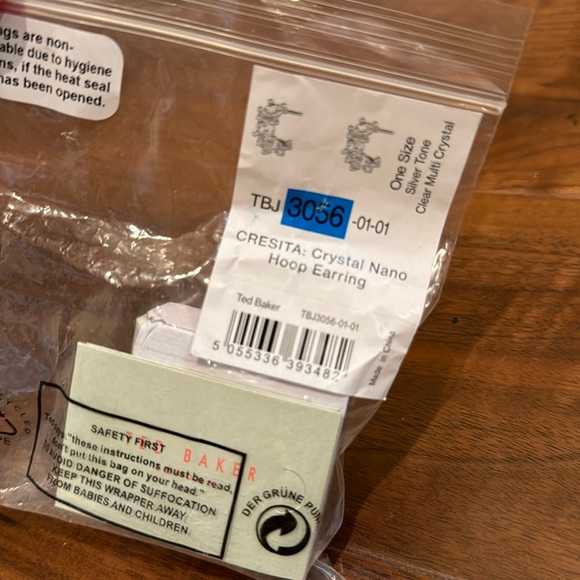 Ted Baker Cresita Crystal Nano Hoop Earrings - Picture 5 of 5